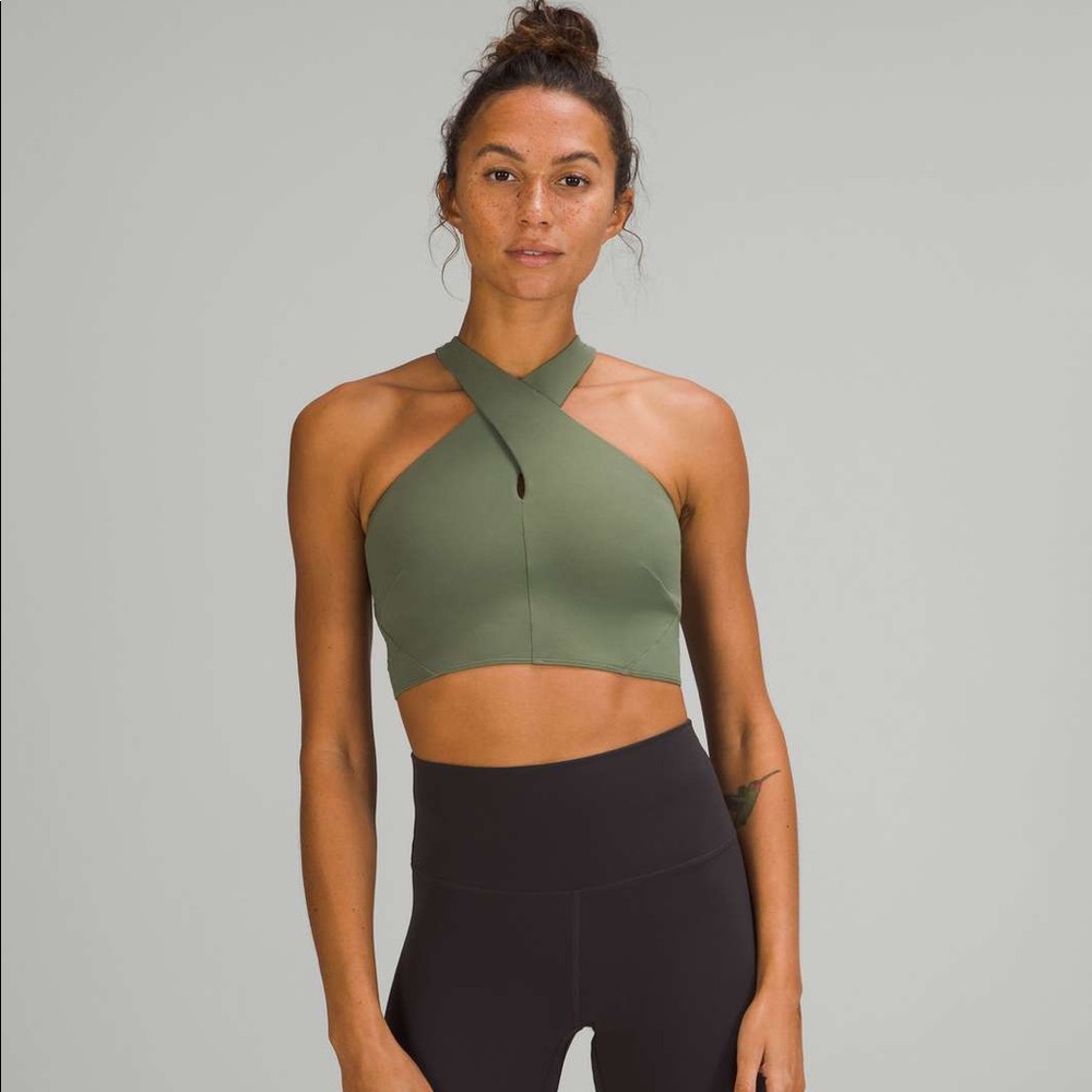 Lululemon Nulu Wrap Front Longline Bra. Size 6.